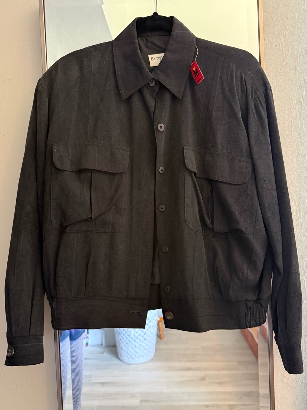 Classic Black Vintage Woman’s Button-Up Jacket by Barry Bricken Sport Sz8/Medium